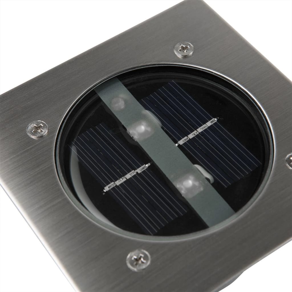 Ranex solcelle-spotlys firkantet 0,12 W sølvfarvet 5000.198