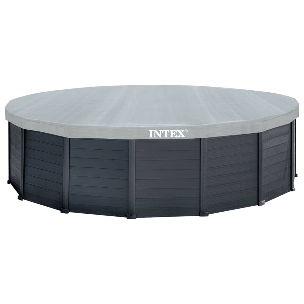 INTEX fritstående swimmingpool Graphite Gray Panel 478x124 cm