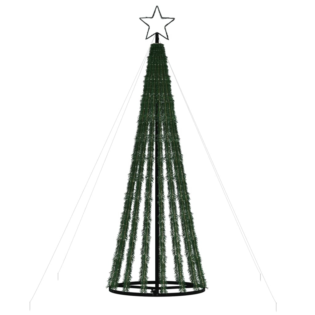 vidaXL lysende juletræ 275 LED'er 180 cm koldt hvidt lys