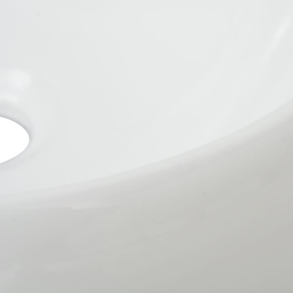 vidaXL keramisk badeværelsesmøbelsæt 2 dele hvid