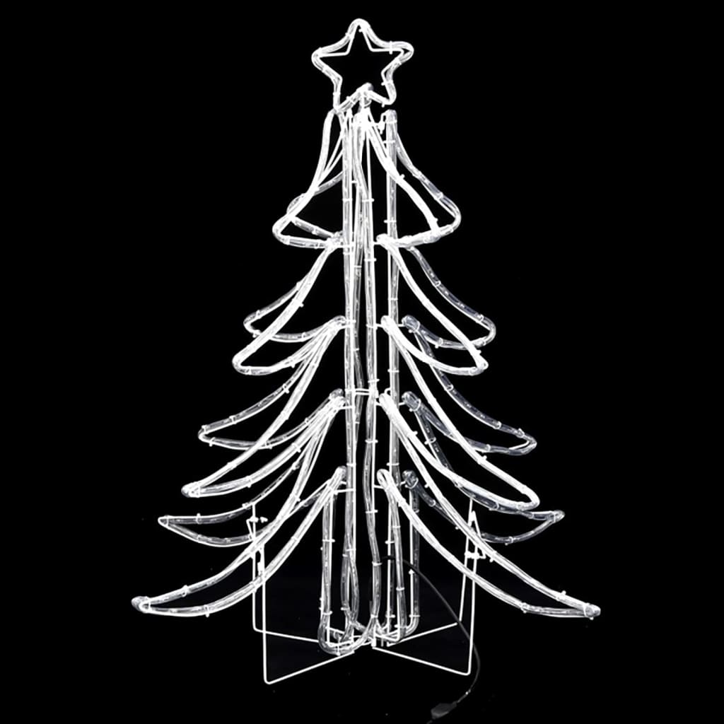 vidaXL foldbare juletræer 3 stk. 87x87x93 cm varmt hvidt lys
