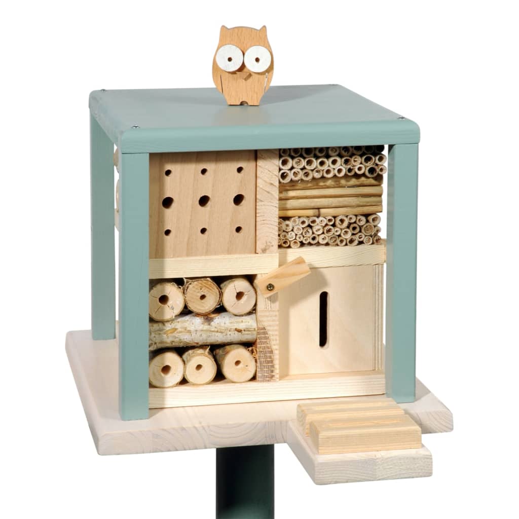 LUXUS-INSEKTENHOTELS insekthotel med stativ Cube Friendly Owl Inn