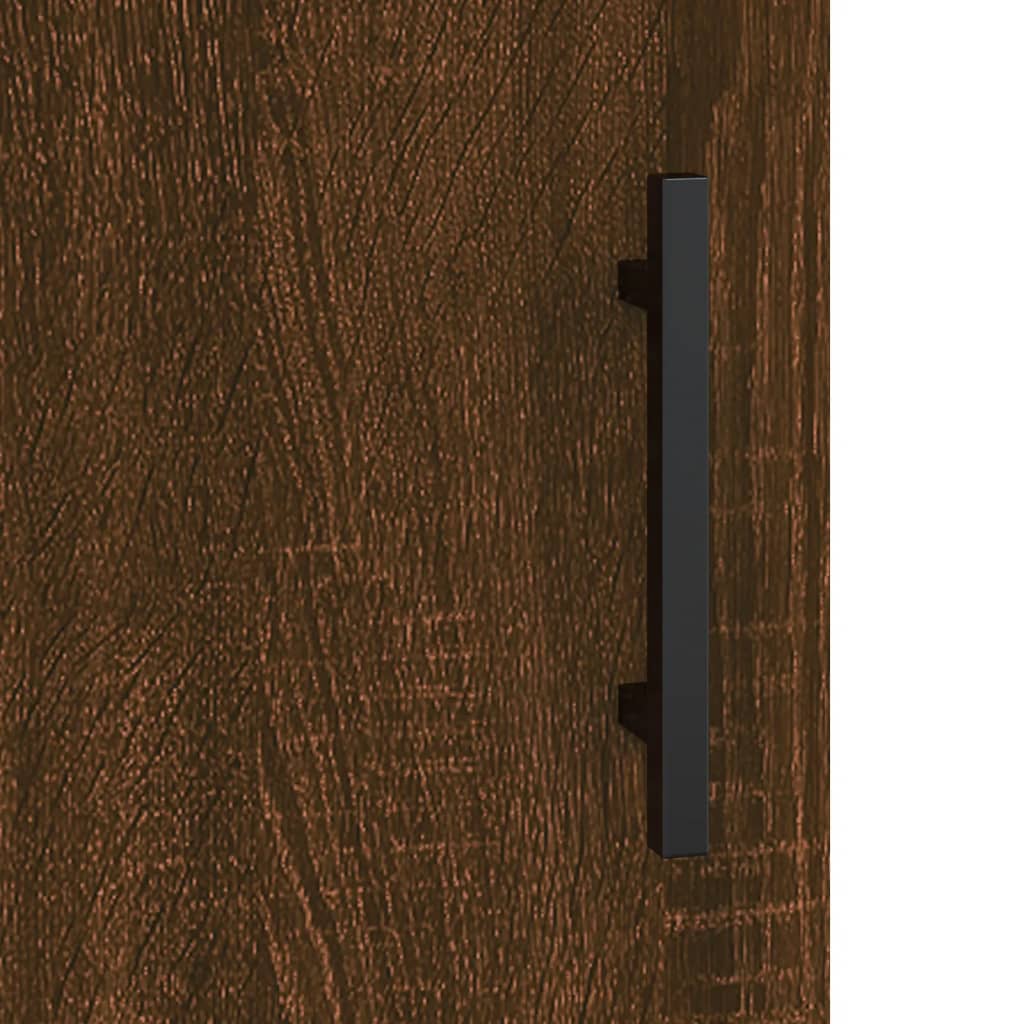 vidaXL skænk 69,5x34x90 cm konstrueret træ brun egetræsfarve