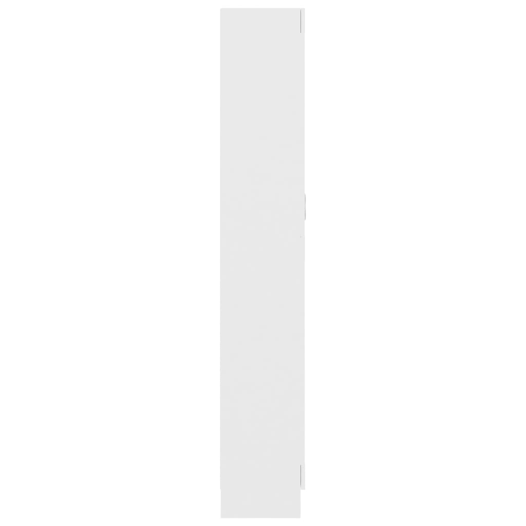 vidaXL bogskab 82,5x30,5x185,5 cm spånplade hvid