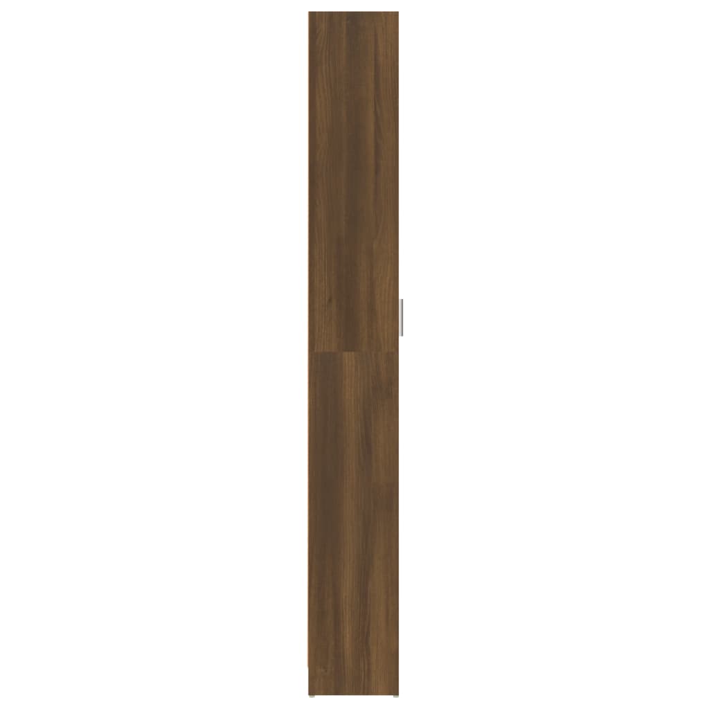 vidaXL entréskab 55x25x189 cm konstrueret træ brun egetræsfarve