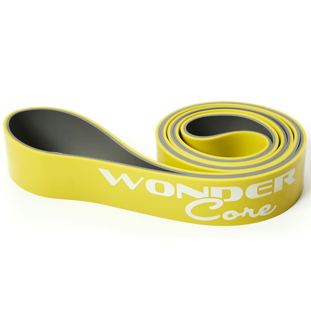 Wonder Core træningsbånd 4,4 cm gul og grå WOC048