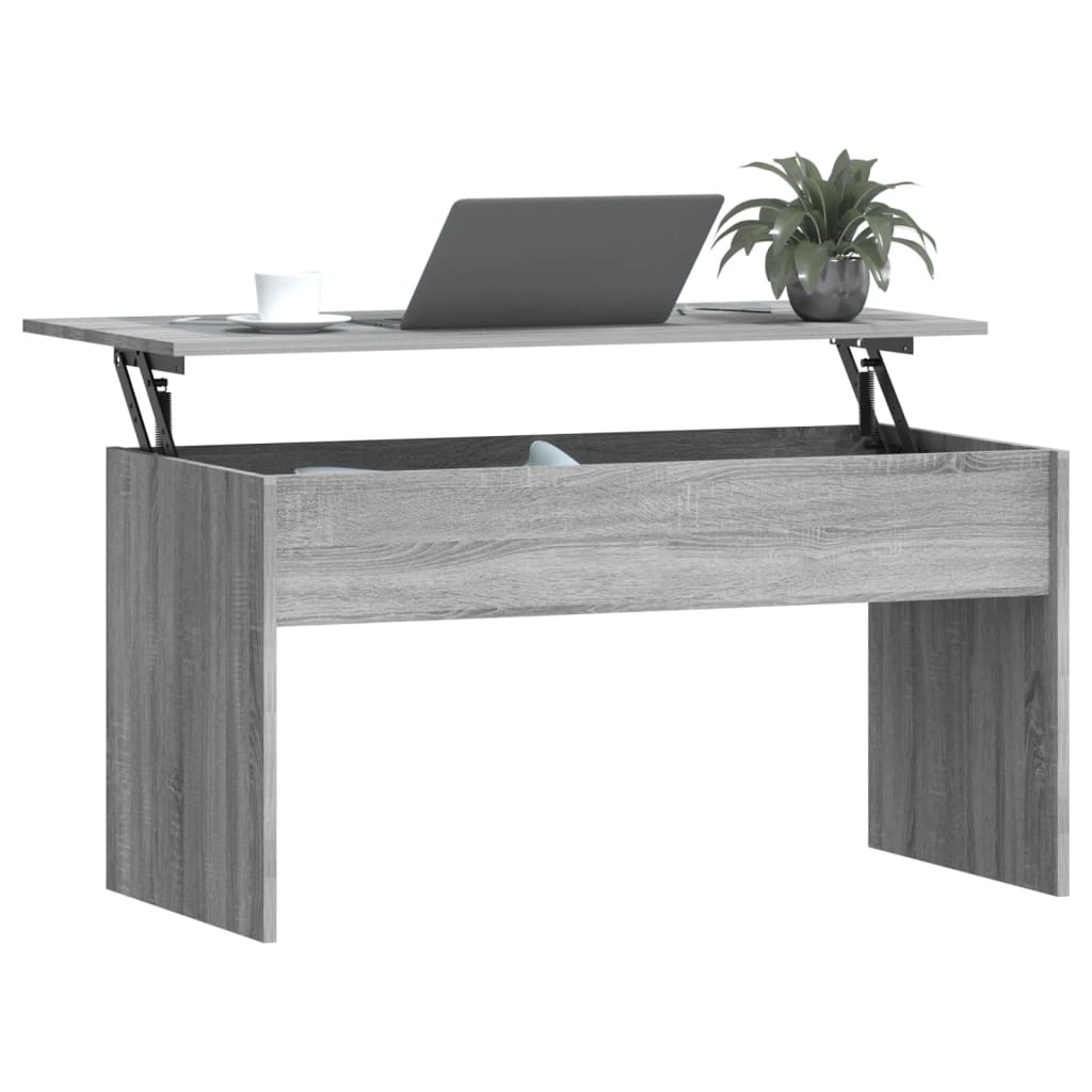 vidaXL sofabord 102x50,5x52,5 cm konstrueret træ grå sonoma-eg