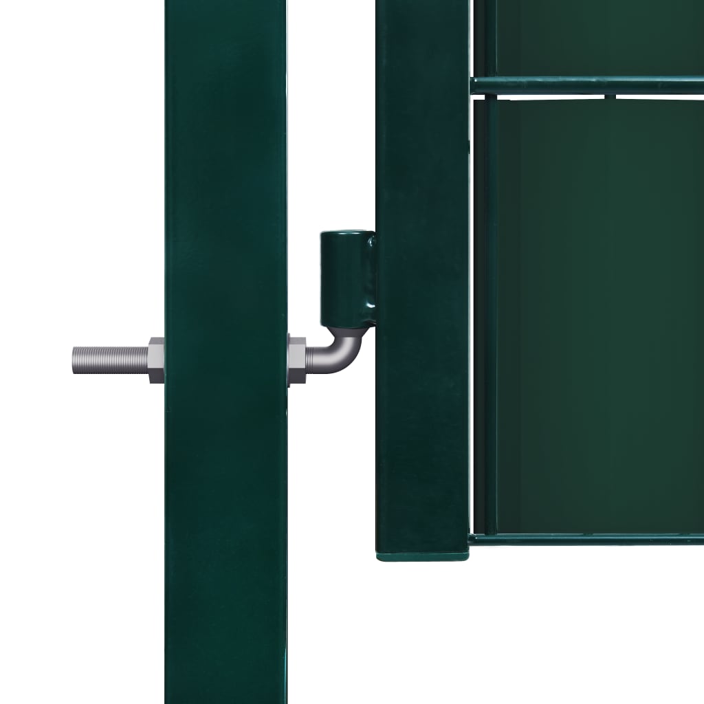 vidaXL hegnslåge 100x81 cm PVC og stål grøn
