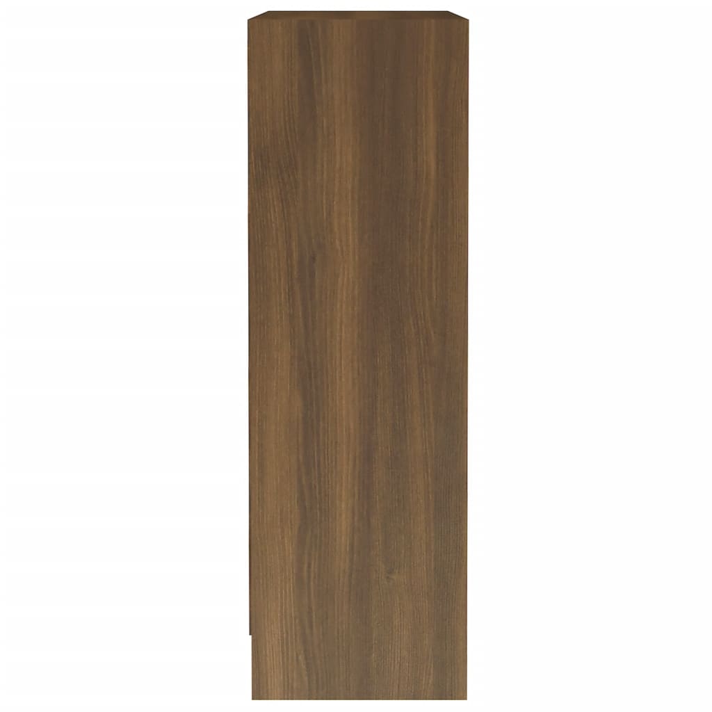 vidaXL bogreol 60x24x76 cm konstrueret træ brun egetræsfarve