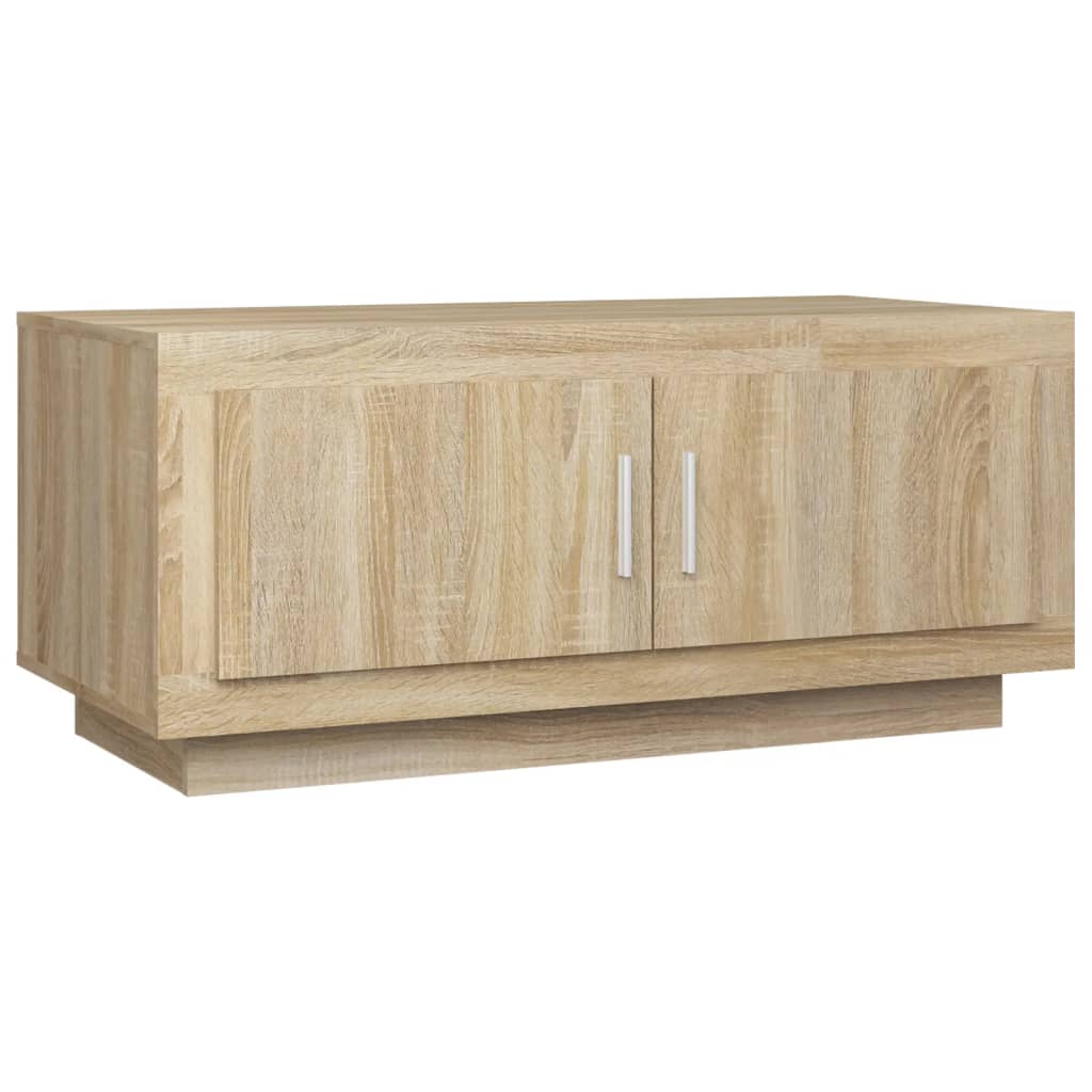 vidaXL sofabord 102x50x45 cm konstrueret træ sonoma-eg