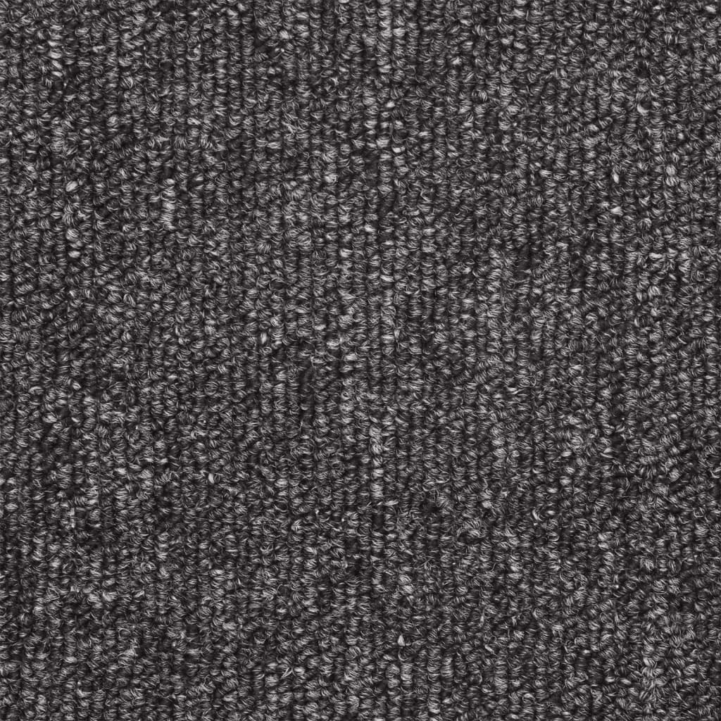 vidaXL 15 stk. trappemåtter 56 x 17 x 3 cm antracitgrå