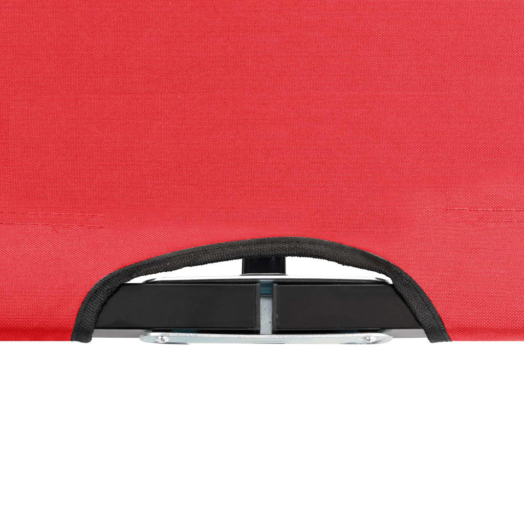 vidaXL 2-personers foldbar solseng stål rød