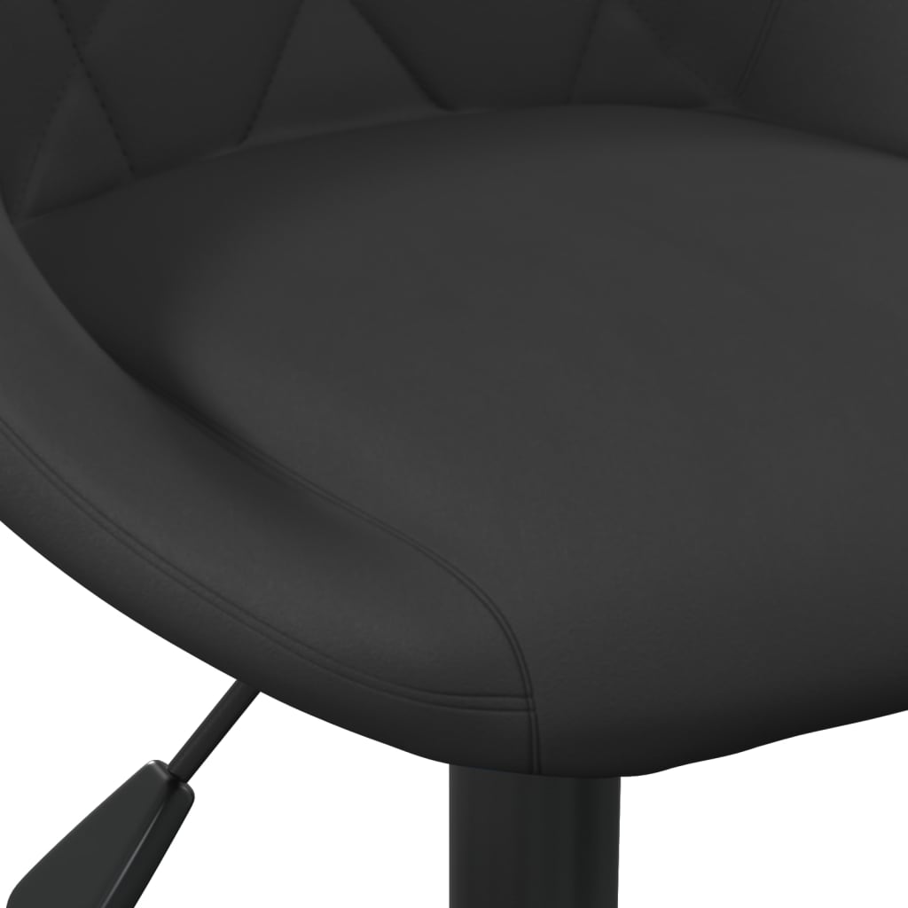 vidaXL drejelige spisebordsstole 6 stk. fløjl sort