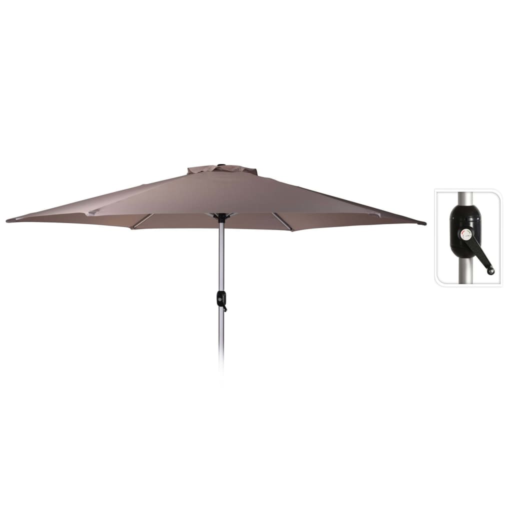 ProGarden parasol Mardi 270 cm gråbrun