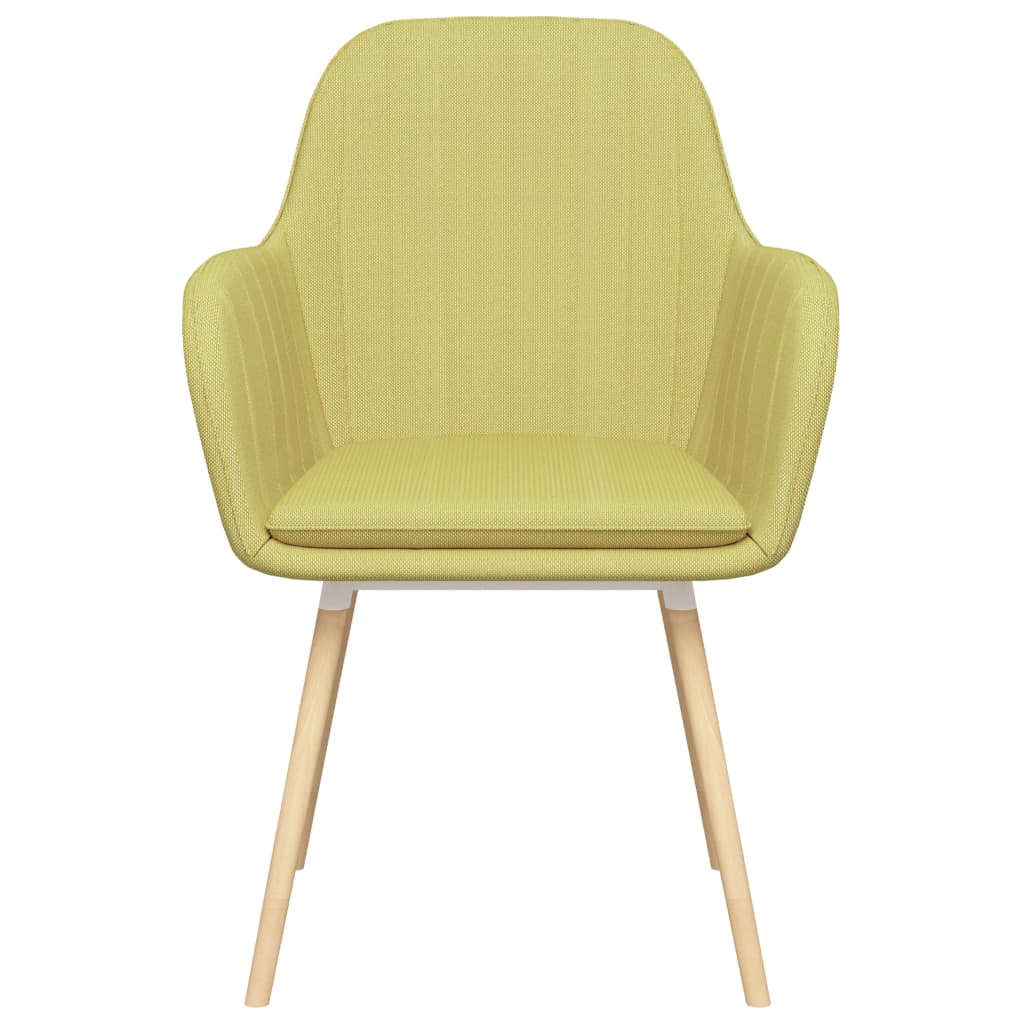 vidaXL spisebordsstole med armlæn 4 stk. stof grøn