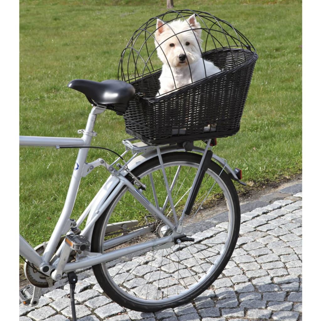 telegram krans Universel TRIXIE hundecykelkurv til bagagebærer 35x49x55 cm sort | vidaXL.dk
