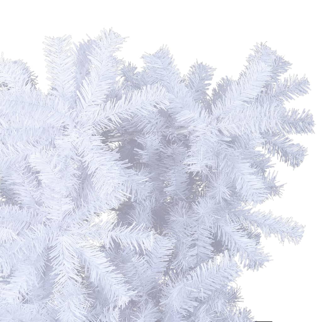 vidaXL kunstigt omvendt juletræ med juletræsfod 150 cm hvid