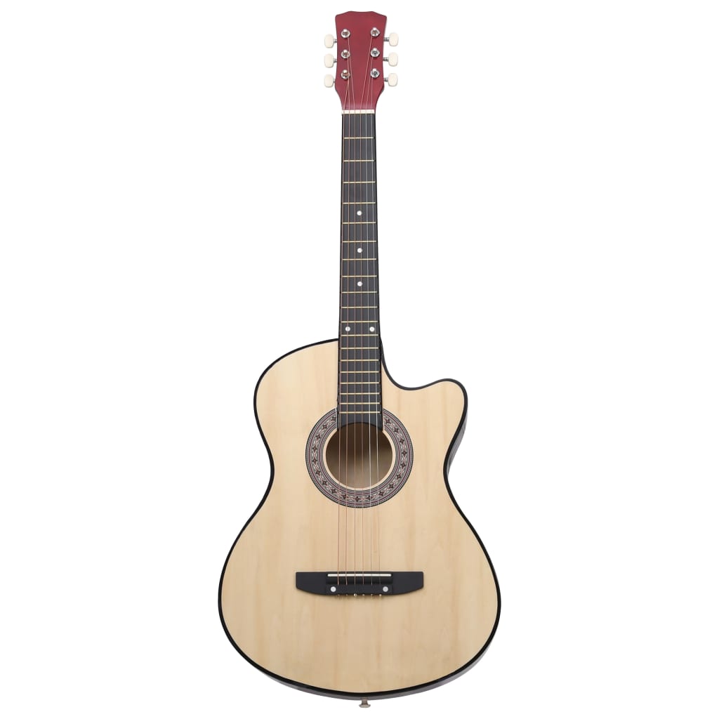 vidaXL western akustisk guitar med 6 strenge 38" lindetræ