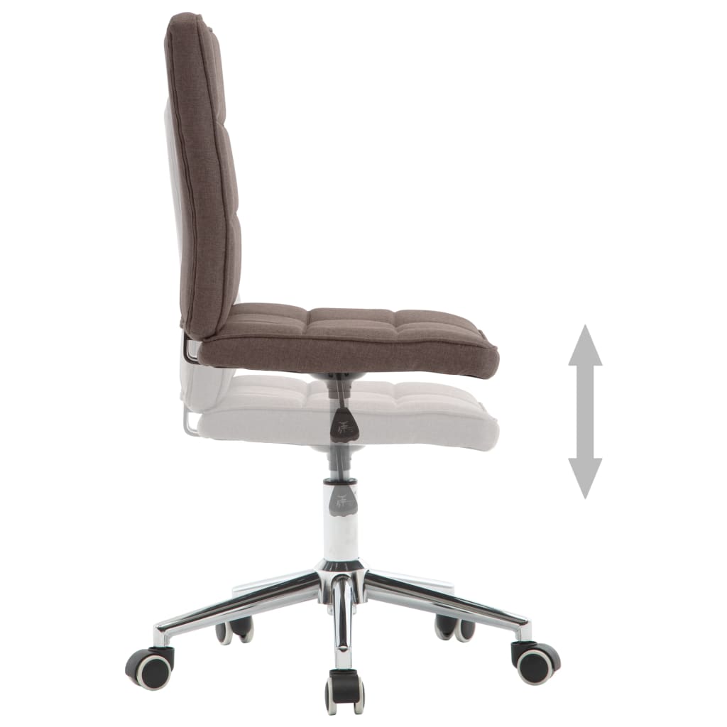 vidaXL spisebordsstol stof gråbrun