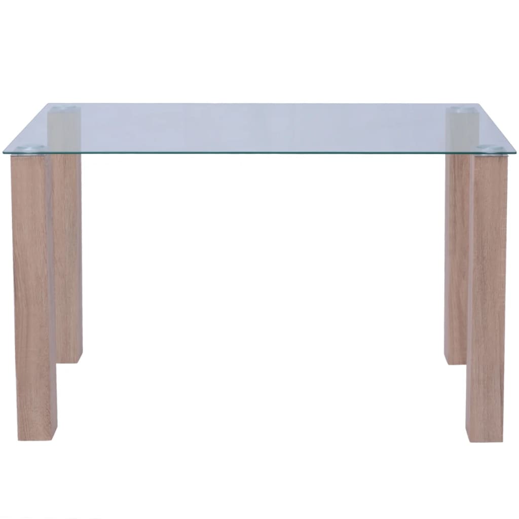 vidaXL spisebord i glas, 120x60x75 cm